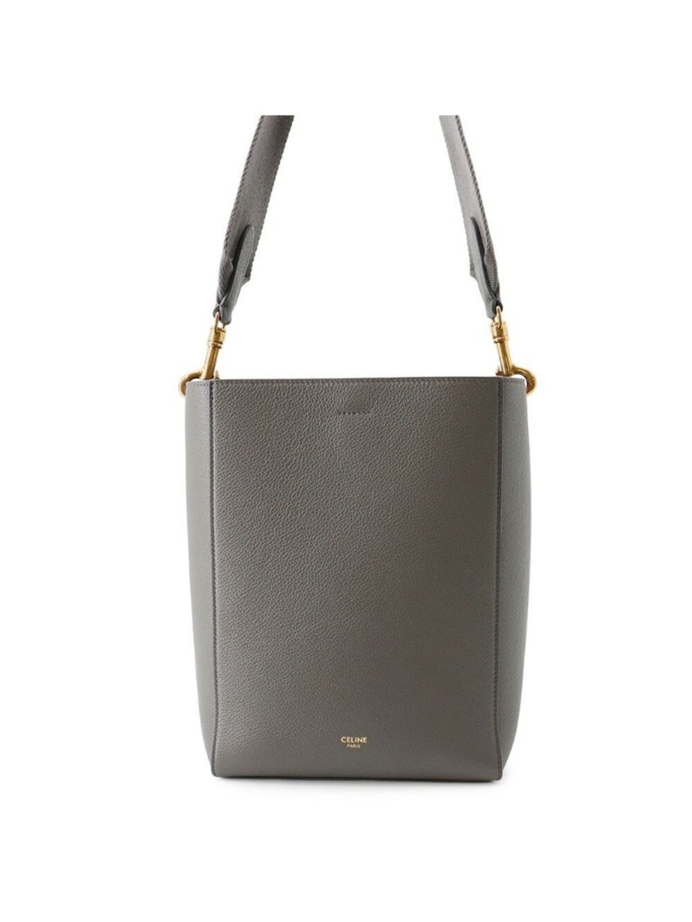 Celine Shoulder Bag Sangles Bucket Leather
